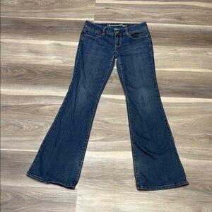 American eagle vintage real flare denim blue jeans size 6 LONG